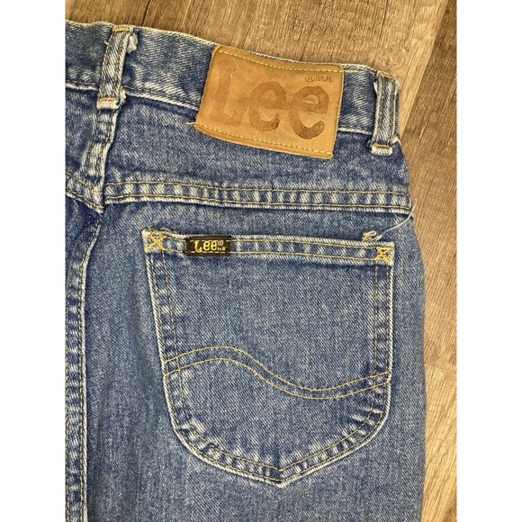 Lee Denim - Y2K Vtg Lee Riders Womens 9 High Rise Mom Straight Jeans Blue Denim 26x30 USA